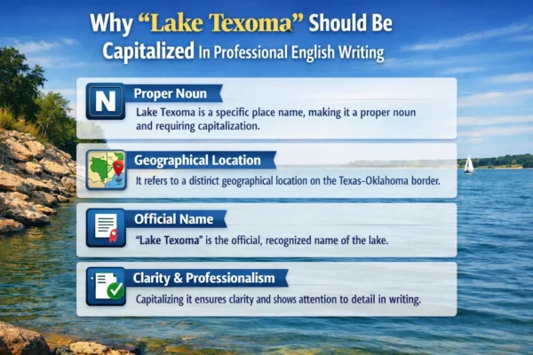 lake texoma should be capitalized