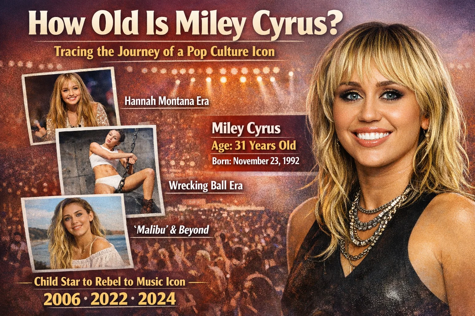 how old is Miley Cyrus